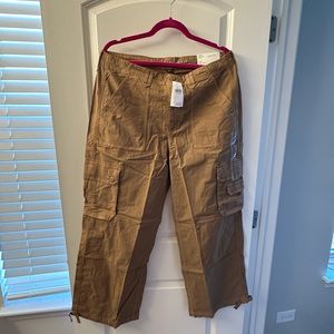 AE Snappy Stretch Baggy Cargo Jogger tan size 16 /33